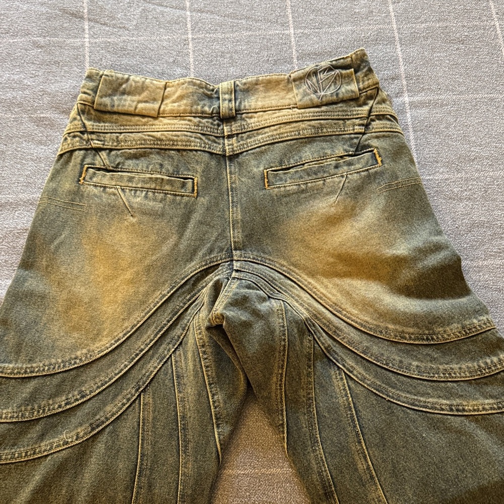 NWOT/Young Men's No/Faith Studo Distressed Jeans/Heavy Weight/Bell Bottoms - Picture 13 of 16